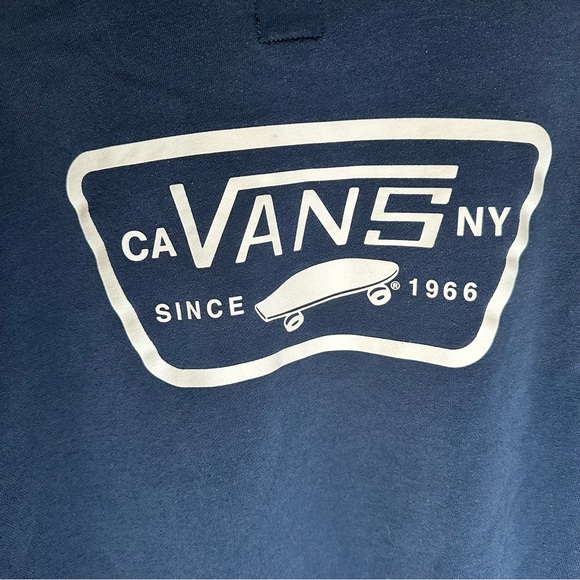 Vans Men's Deep Blue Navy logo Hoodie - Picture 6 of 8